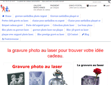 Tablet Screenshot of gravure-photo-laser.galerie-cadeau.com